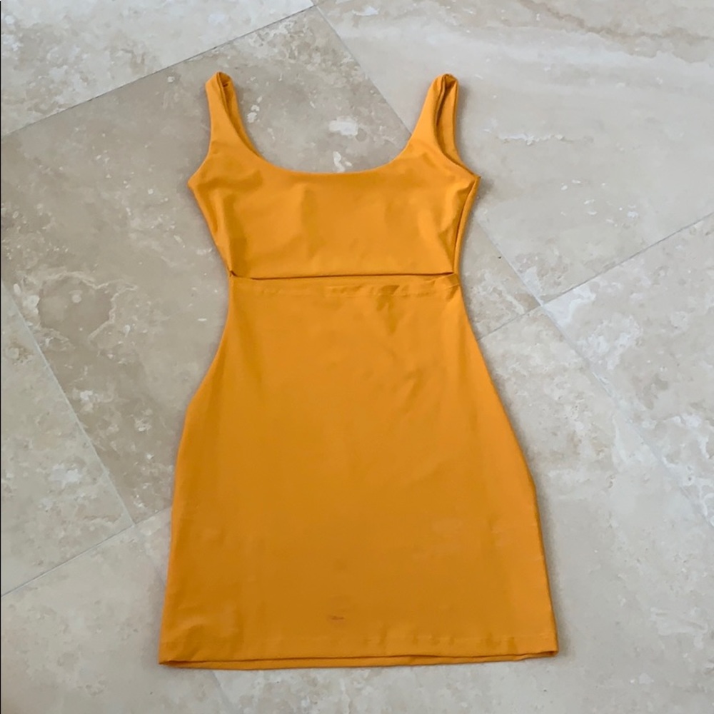 Mini orange dress